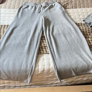 Zara Gray Wide Leg Sweatpants
